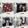 Чехол для подушки Bungo Stray Dogs для автомобиля, дивана, декоративный для дома, двусторонний принт, плюшевая квадратная декоративная подушка, чехол