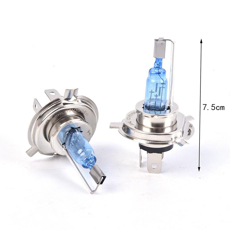 2PCS/set Super Bright 35/55w Car H4 Halogen Lamp Socket Auto Headlight Bulb High Quality Glass Metal