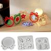 Non-Stick DIY Crystal Epoxy Silicone Mould Christmas Tree Elk Snowflake Holiday Gift DIY Christmas Epoxy Pendant Craft Moulds