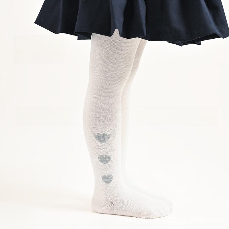 Детские носки гольфы из гребенного хлопка для девочек, мягкие дышащие леггинсы для младенцев и малышей, носки высокого качества класса А для весны