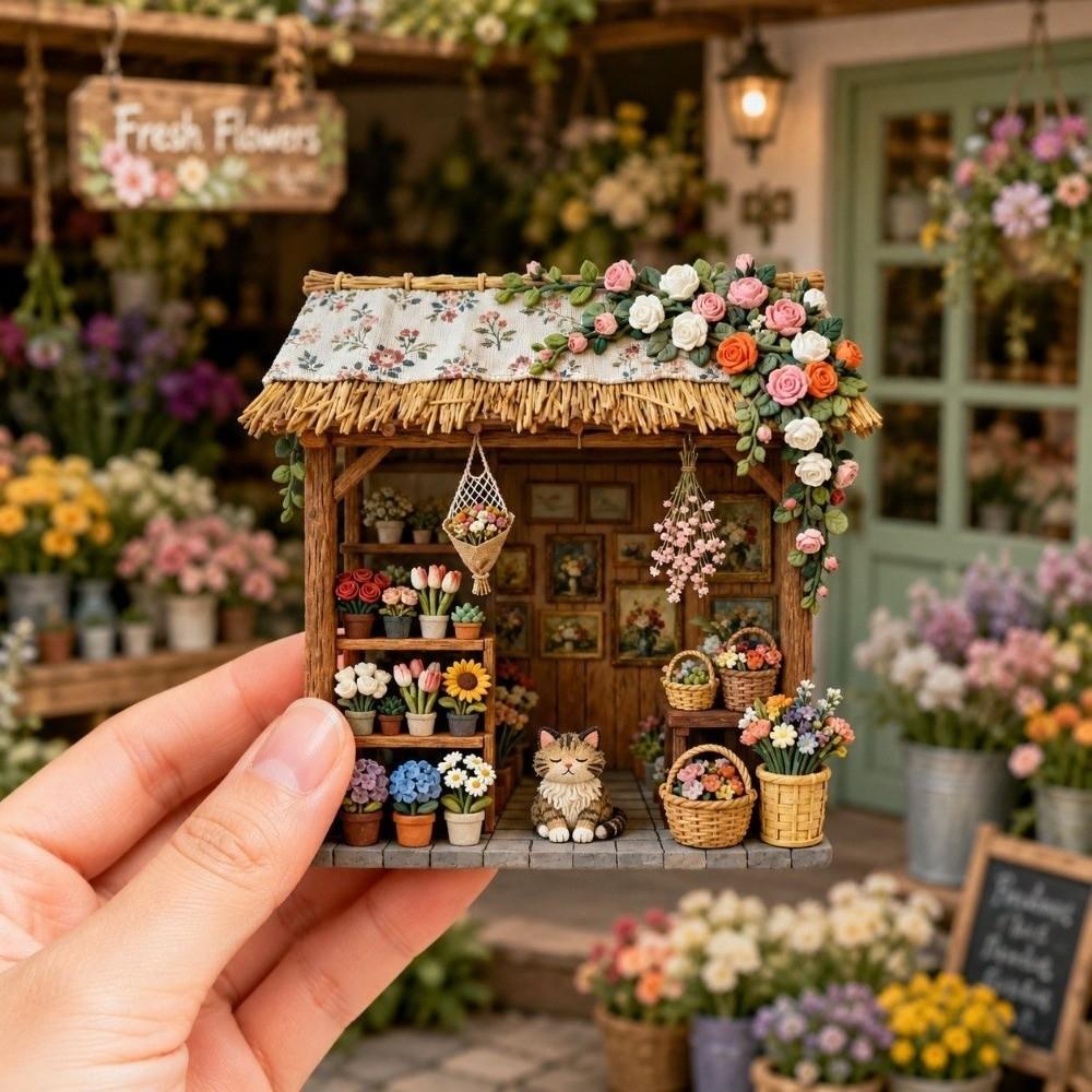 Shop Shape Home Decoration House Magnetic Sticker Blessing Gift Refrigerator Magnet Gift