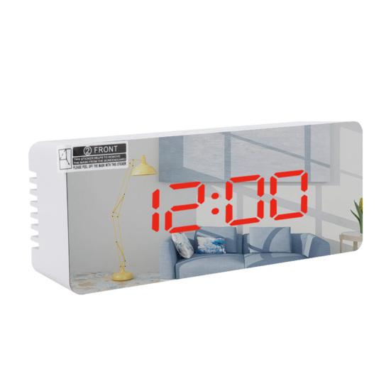 Прямоугольный квадратный многофункциональный светодиодный дисплей-будильник для дома