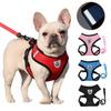 Nylon Adjustable Dog Harness Reflective Soft Breathable No Pull Dog Harness Vest Pet Harness and Leash for Walking Pet Supplies