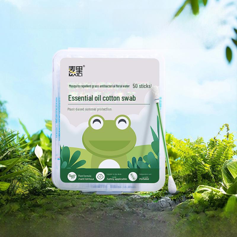 Май Ли Дин Дин Портативные ватные палочки с эфирными маслами - Освежающие, Успокаивающие и Дезинфицирующие. Идеально для летнего использования.