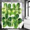 Занавеска для душа Lucky Five Leaf Leaf, Декоративная занавеска для душа для ванной комнаты, Водонепроницаемая занавеска для душа с крючками