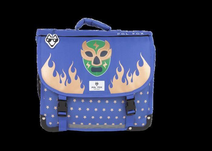 Cartable - POL FOX - CATCH - 38 cm - Réversible - Bleu - Enfant