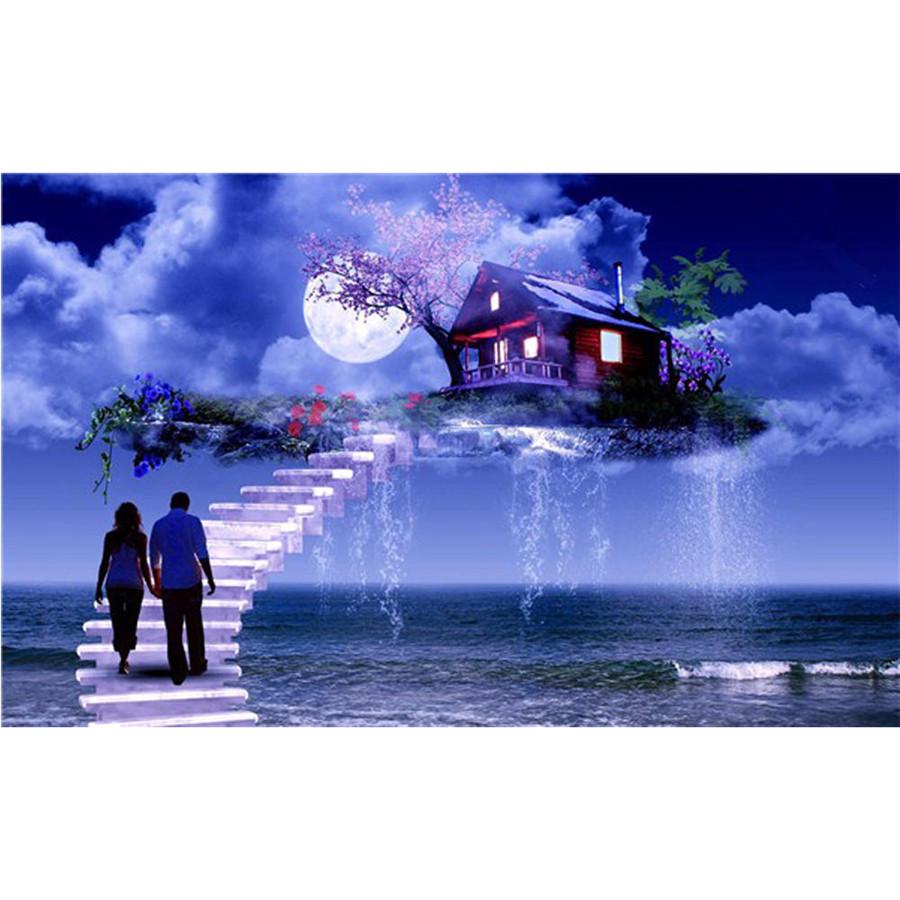 Diy 5d Painting Full Diamond Sky Room Scenery Embroidery Cross Stitch Home Decor Handmade Gift