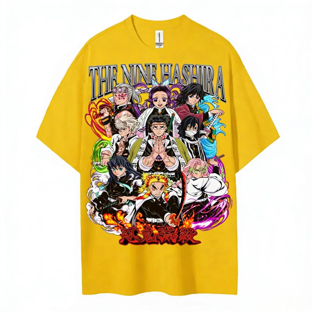 Demon Slayer Hashira T Shirt Men Women Anime Graphic Tee Cotton Short Sleeve Casual Tops Summer 2026 Kimetsu No Yaiba Streetwear