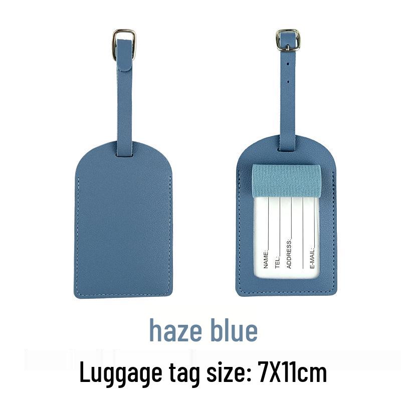 Набор из настраиваемой обложки для паспорта из ПУ кожи и багажной бирки с бумажной карточкой