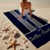 American Flag Cowboys Microfiber Beach Towel, Lightweight And Quick-Dry, for Summer Travel, Beach Essential, Swimming Pool