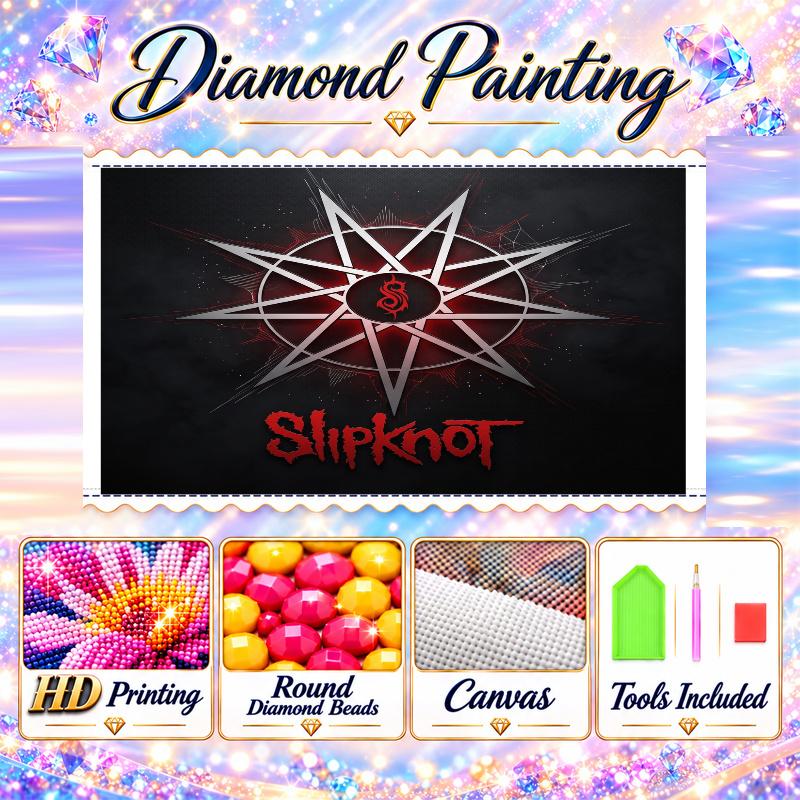 Slipknot Diamond Painting Kit 5D Full Drill DIY Diamond Mosaic Wall Art Home Decor