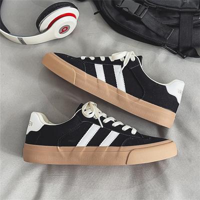 Новые туфли в гонконгском стиле, нишевая, модная, универсальная, 2024, немецкая обувь для тренировок, мужская, осенняя, плоская, мужская и женская, низкая парусиновая обувь