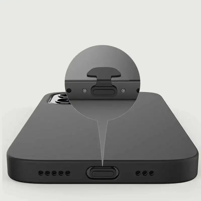 10/8/1PCS Charging Port Anti-Dust Dirt Plug for IPhone 15 Samsung Type-C Port Protector Silicone Dustplugs Cover Anti-Lost Cap2