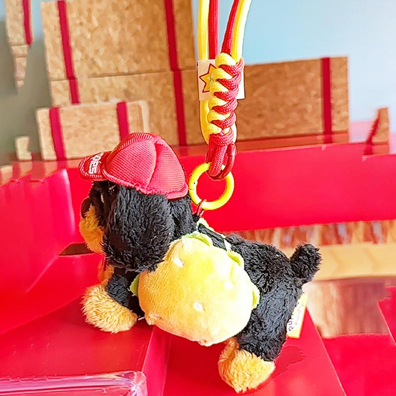 Плюшевая подвеска в виде собаки-сосиски, камера, гамбургер, декоративная кукла, брелок, кукла, ручная игрушка, подарок