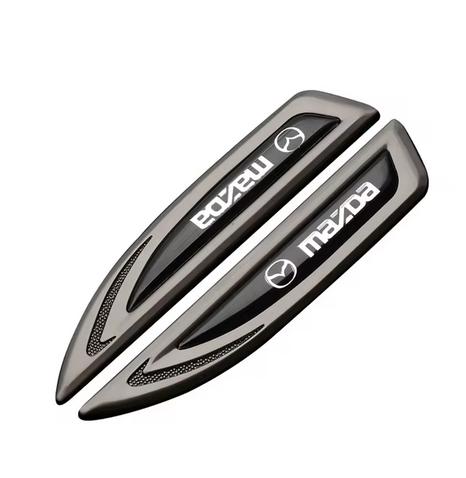 2Pcs 3D Metal Epoxy Car Side Body Fender Knife Badge Stickers For Mazda 5 8 CX-5 CX-7 CX-9 ATENZA MS Demio Exterior Accessories SW2