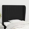 VidaXL Headboard with Ears Black 93x23x118-128 Cm Fabric3118178