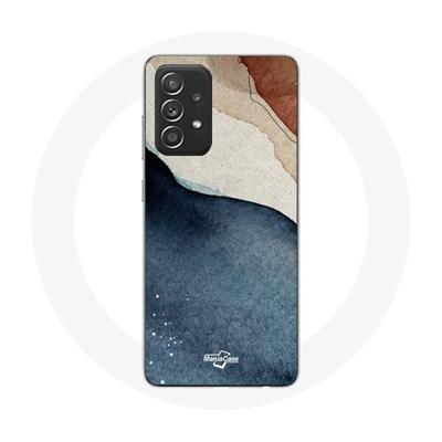 Coque - MANIACASE - Samsung Galaxy A33 5G - Silicone Souple - Motif Abstrait - Couleur Blanc