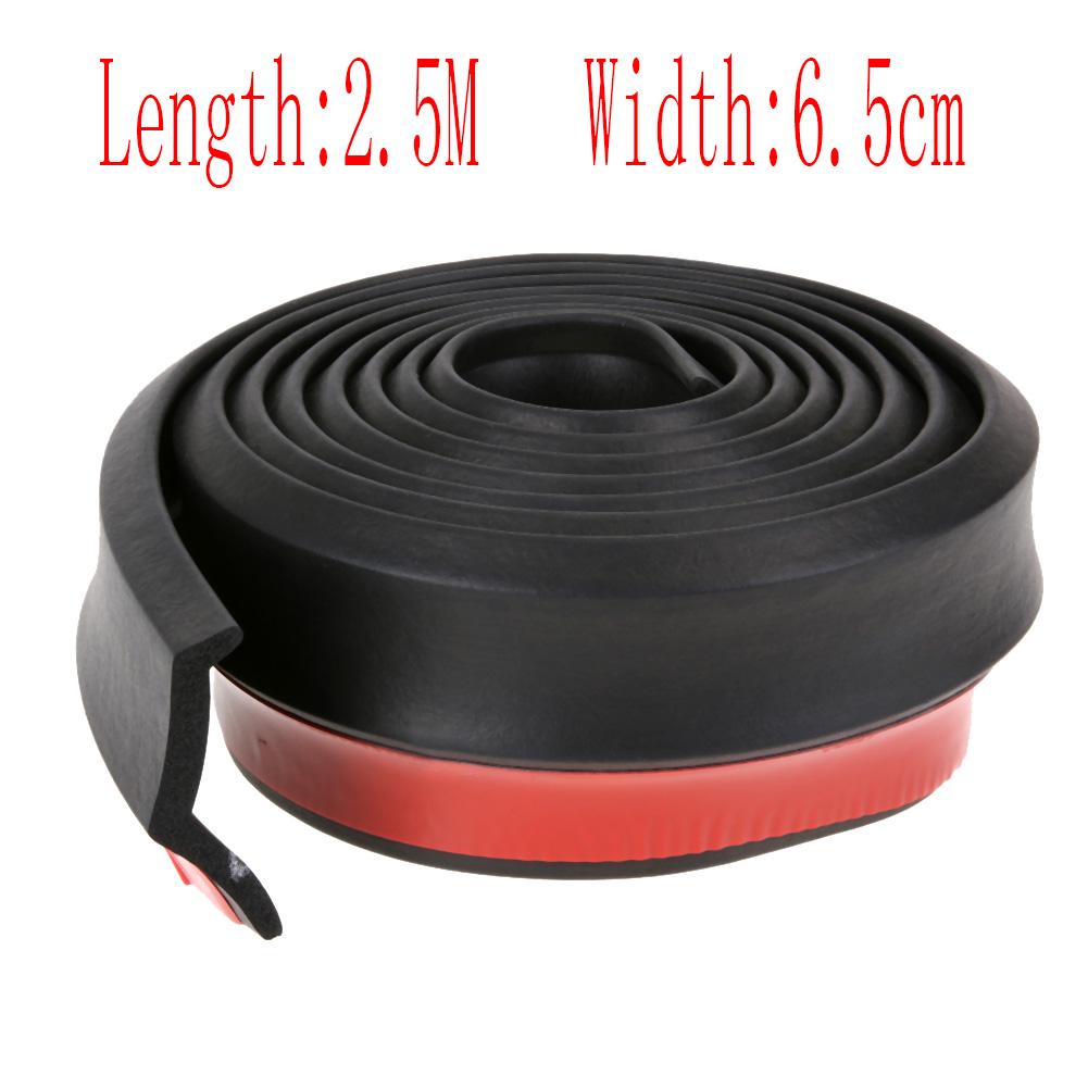 Tirol мягкое углеродное волокно, автомобильная резиновая полоса на бампер, внешний бампер, передняя губа, ширина 60/65 мм, длина 2,5 м, полоса на автомобильный бампер, автомобиль