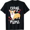 Corgi T-Shirt Women Girls Puppy Mom Dog Mama Lover Gift T-Shirt