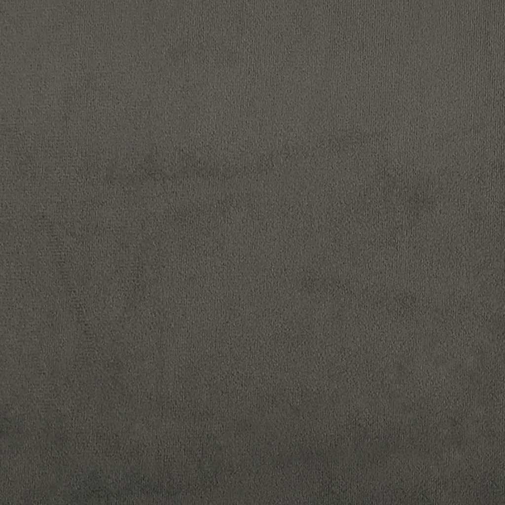 Bed Frame without Mattress Dark Grey 80 x 200 cm Velvet