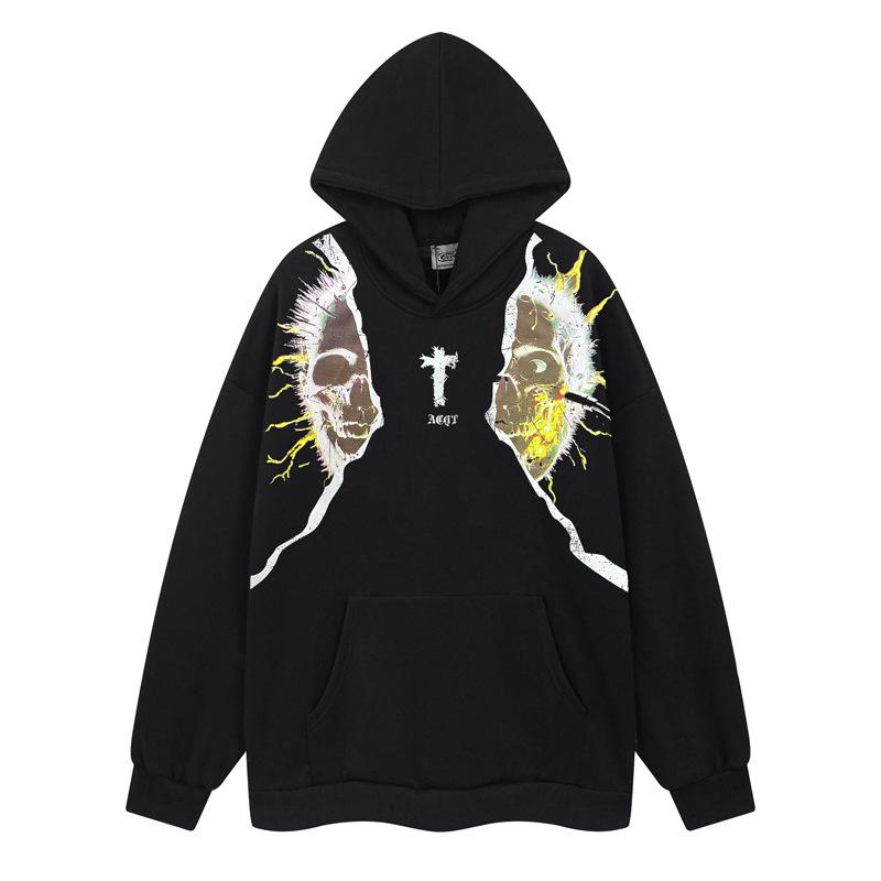 Unisex Casual Hoodie Long Sleeve Loose Sweatshirt Men Women Daily Wear Pullover Hooded Top