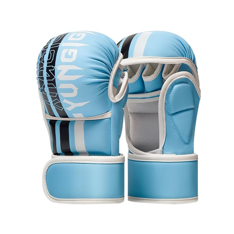 Боевые перчатки ММА перчатки для бокса с открытыми пальцами Искусственная кожа Бой в перчатках Боевые перчатки Перчатка для соревнований по Муай Тай для взрослых