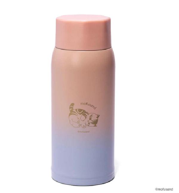 mofusand Lightweight Stainless Steel Screw Bottle, Medium ( Pink ) Japan NEW