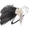 Ebay Ostrich Feather Headband, Masquerade Headgear Gatsby Headband Hd21
