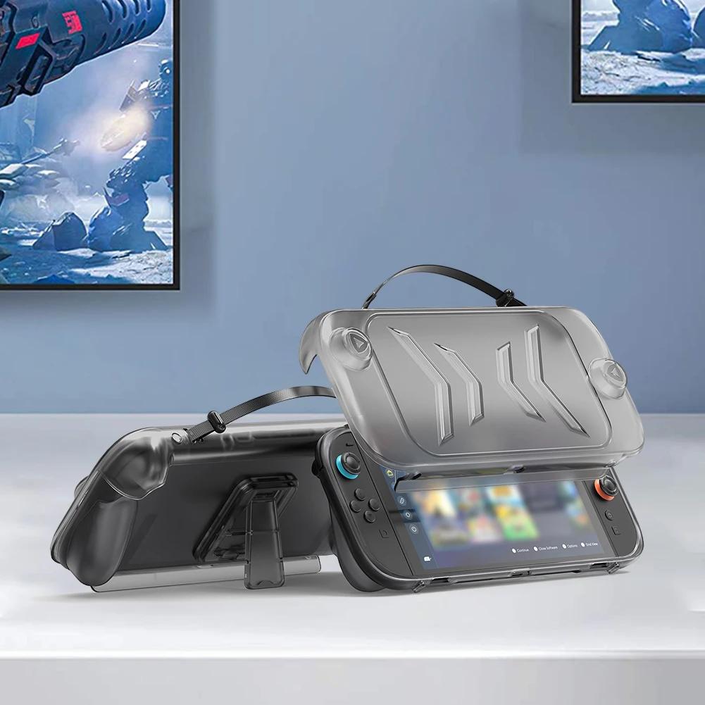 ТПУ чехол с подставкой для Switch 2 Защитная накладка Защита от царапин Полная защитная оболочка Защитный чехол Аксессуары для игр