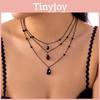 Blood Drop Tassel Bat Alloy Earrings And Chain Jewelry For Dark Fashion Look