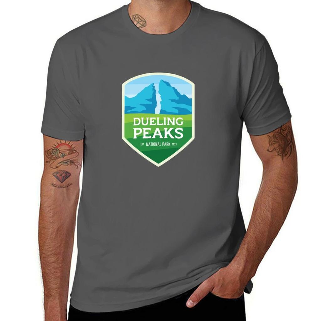 Dueling Peaks National Park Tshirt Perforunisexce Workout Short Sleeve Tee Tshirt