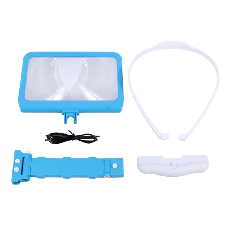 Handsfree Magnifying Glass for Neck Wear,Handheld Desktop Multifunction Magnifying Glass for Reading, Sewing