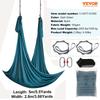 Aerial Yoga Hammock & Swing, 5.5 Yards, Aerial Yoga Starter Kit with 100gsm Nylon Fabric, Full Rigging Hardware & Easy Set-up Guide, Antigravity
