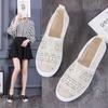 Net Shoes Female Summer Sandals Cloth Shoes Single Shoes Breathable Non-slip Soft Bottom Hundred Shoes