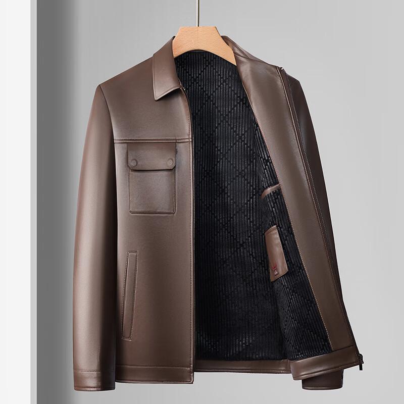 Мужская куртка в стиле business casual из искусственной кожи FMDH9258