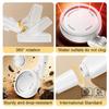Modern 360° Rotating Hand Shower Dual-Use Shower Panel with High Flow Fine Spray and Easy-Clean Nozzles