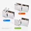 Zinc Zinc Zinc Alloy Shower Door Hinges 0 Degree Glass Clamp DIY Installation Cabinet Door Hinge  Bookcase