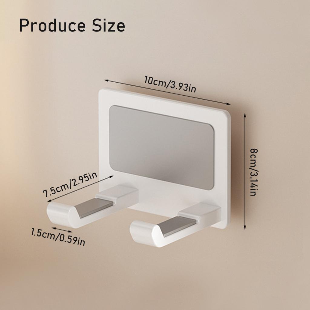 Элегантные прочные алюминиевые пластиковые самоклеящиеся настенные держатели для фена для легкой установки и снятия в ванных комнатах