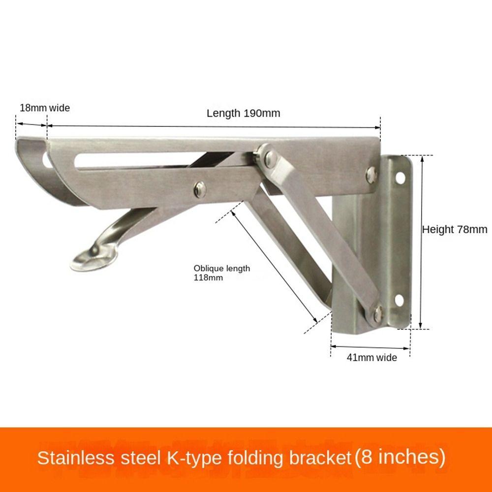 Экономия места Складная полка Кронштейн для настенного крепления из нержавеющей стали Полка для настенного крепления Мебель