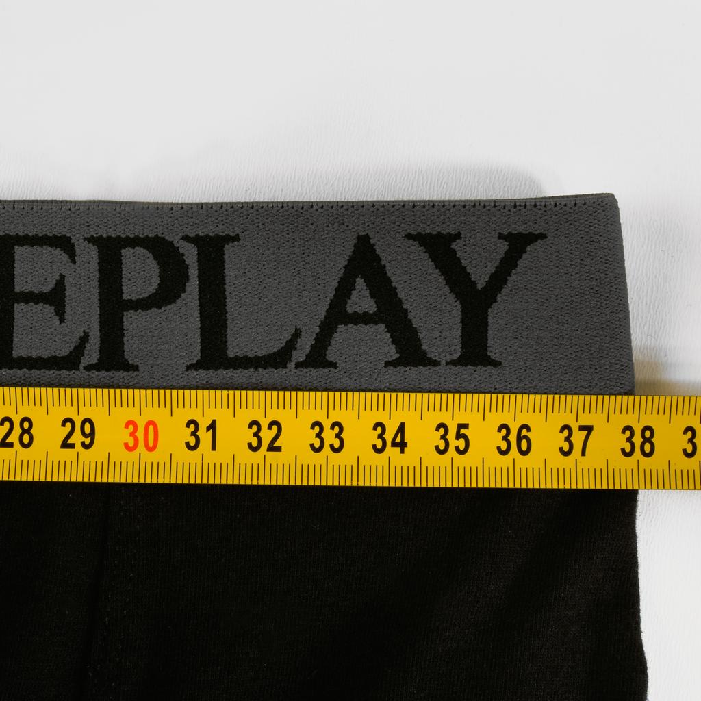 Replay Men' Boxer Shorts Set of 6 Cotton Black Color Logo Size