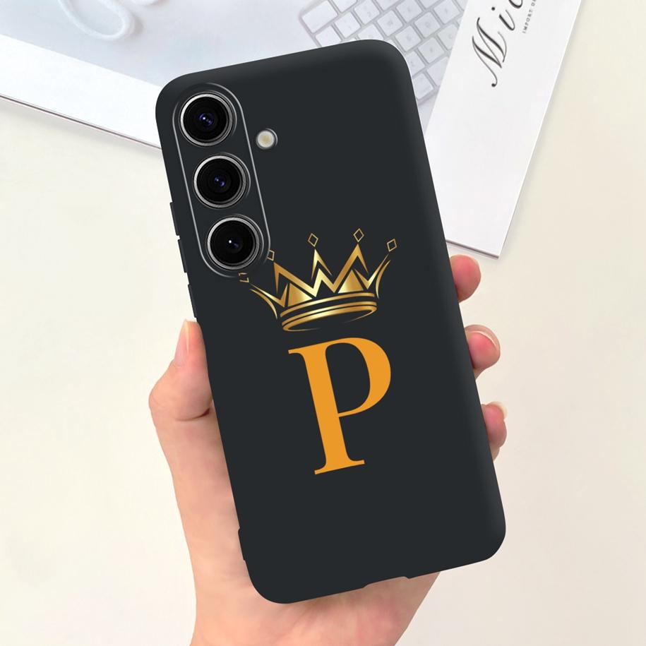 For Samsung Galaxy S24 5G Case SM-S921B Capa Fashion A Z Letters Soft Silicone Back Cover For Samsung S24 Ultra S24+ S 24 Bumper
