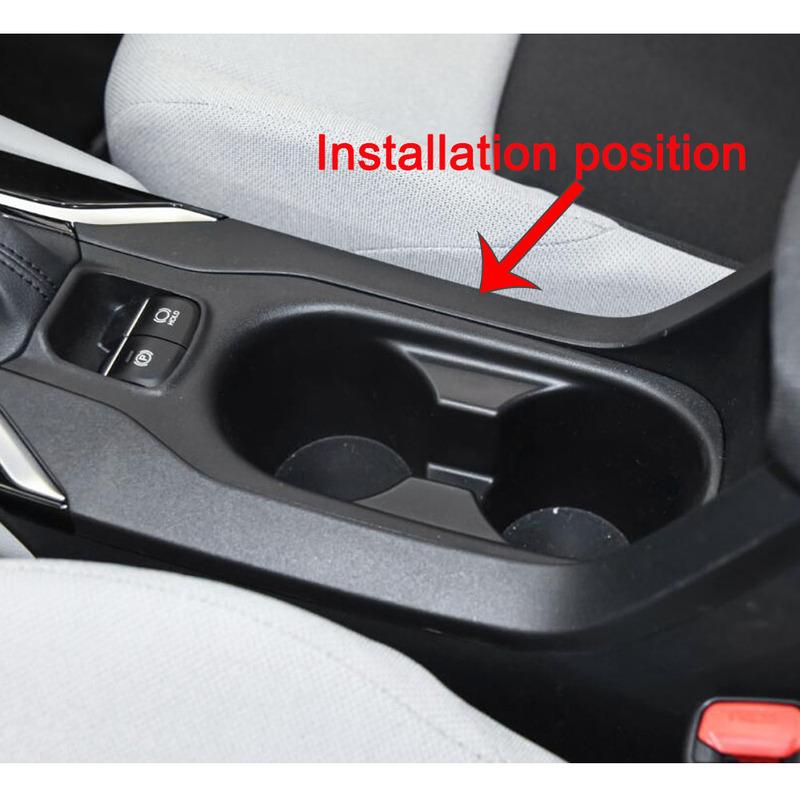 Steel Car Water Cup Holder Strip Frame Stick Shift Knob Trim Interior Accessories For Toyota Corolla Cross XG10 2024+