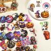 50PCS Halloween PET Stickers - Spooky Waterproof Decor with Pumpkin, Skull & Eyeball Designs for DIY AnimeWorlds Store