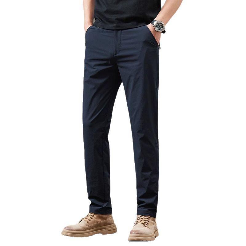 Мужские весенние брюки кэжуал стрейч прямого кроя 2025 - Летнее ощущение прохлады