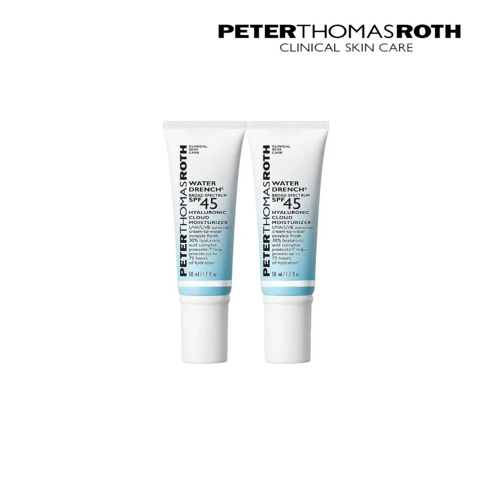 Peter Thomas Roth Water Drench Hyaluron Cloud SPF45 Sun Moisturizer 50ml x 2
