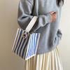 Striped Messenger Bag Cartoon Lunch Bag Fashion Hand Bags  Picnic