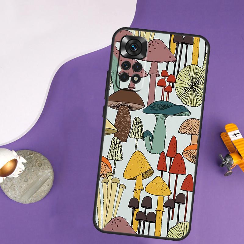 Чехол Hippie Mushroom Frog shrooms для Xiaomi Redmi Note 13 Pro 14 12 9 10 11 Pro 10S 11S 12S Redmi 10C 13C 14C 12C