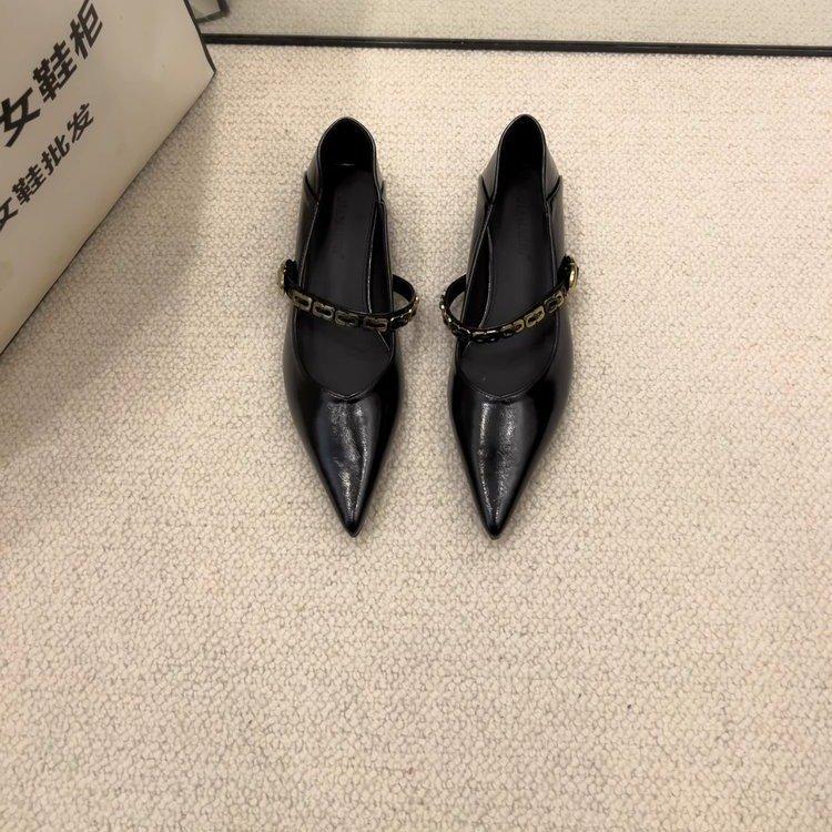 Французский стиль маленькие ароматные туфли на низком каблуке с острым носком женские 2024 весна и осень новые поздний вечерний бриз нежные туфли Мэри Джейн женские туфли