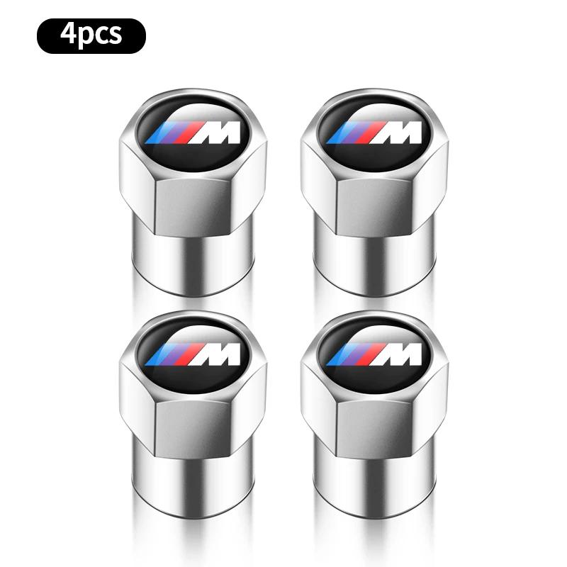 For BMW 5G314Pcs 3D Metal Tire Valve Cap Car Tyre Air Stem Cover For BMW M M3 M5 M6 X3 E46 E90 F30 G20 E36 E34 X6 G20 G30 Accessories