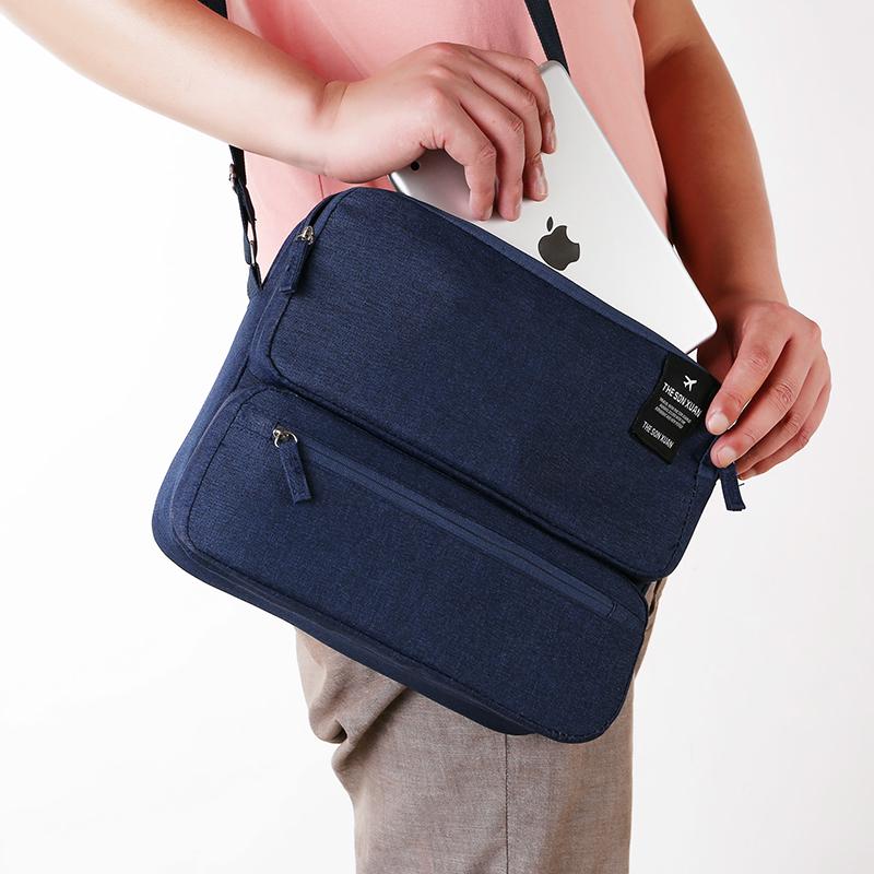Large Capacity Multi-layer One Shoulder Messenger Bag Business Travel Work Commute Daily Storage Bag